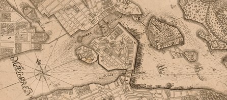 1702 års karta över Stockholm