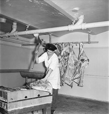 Arbete i köket i S:t Eriks sjukhus år 1951