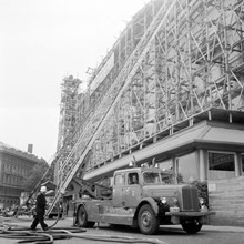 Branden i Grand hotells nybygge, september 1951