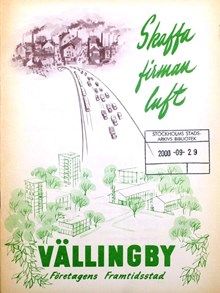 Vällingby Företagens Framtidsstad – broschyr 1952