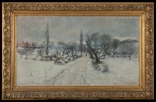 Vinterbild, Zinkensdamm  1888 av Anton Genberg