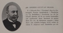 Anders Gustaf Nilson. Ledamot av stadsfullmäktige 1892-1908