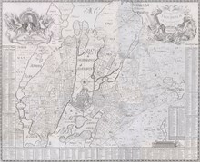 1733 års karta över Stockholm