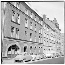 Fasad, Nybergsgatan, nr 7 närmast