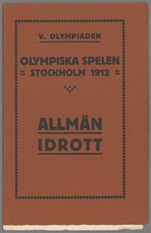 Allmänidrott - regler för friidrott OS 1912