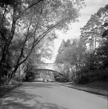 12:ans bro över Djupdalsvägen , höglandet Bromma