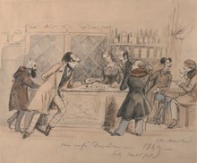 Au café Davidson 1849