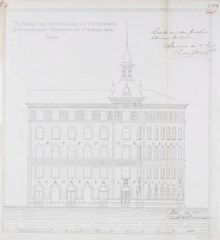 Underlag för bygglov år 1888, fastigheten Harpan 25