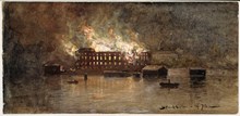 Eldkvarns brand 31 oktober 1878. Stockholm d. 1/11 -78