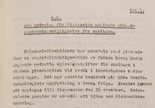 Simskola i förorten - Överlärarkollegiet svar på Greta Hudins förslag 1953