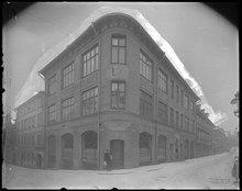 Svenska tryckeribolaget i hörnet av Klara Norra kyrkogata 4 och Klarabergsgatan 54