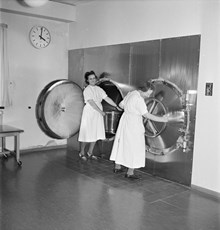 Tvätt på Södersjukhuset år 1951