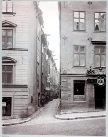 Prästgatan norrut från Storkyrkobrinken