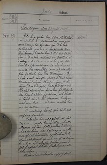 Ansökan om karnevaltåg i Bellmandräkt avslås av polisen – polisrapport 1914