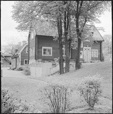 Lilla Hornsberg. I förgrunden annexet som flyttades dit 1953 från Stigbergsgatan 22