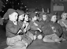 Julfest på Hörselfrämjandets skola och hem för döva småbarn