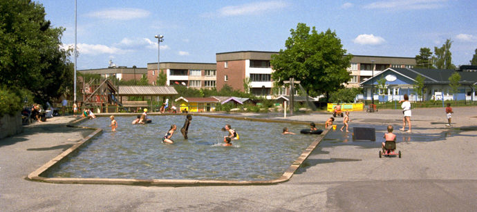 Flygfoto över Skärholmen - Stockholmskällan
