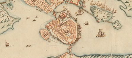 1642 års karta över Stockholm