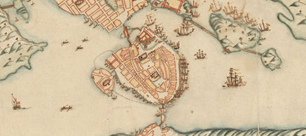 1642 års karta över Stockholm