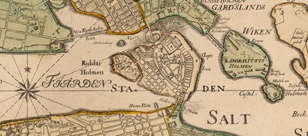 1751 års karta över Stockholm