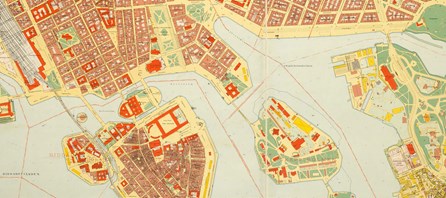 1940 års karta över Stockholm