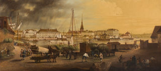 Målning över Rödbotorget