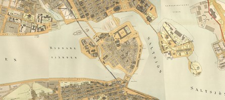 1899 års karta över Stockholm