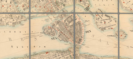 1855 års karta över Stockholm