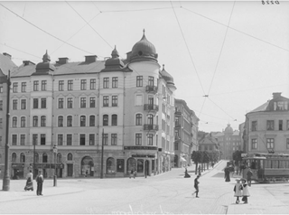 Norrtullsgatan söderut från Odenplan 1907