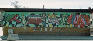Graffiti på en vägg