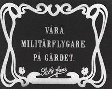 Våra militärflygare på Gärdet