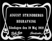August Strindbergs begravning 19 maj 1912
