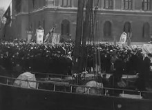 Sven Hedin kommer hem efter Tibetexpedition - film 1909