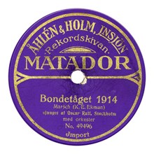Bondetåget 1914 - Stockholmslåtar
