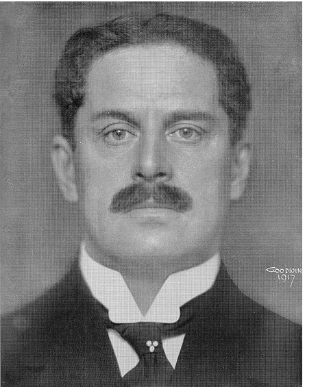Erik Palmstierna fotograferad av Henry B. Goodwin 1917
