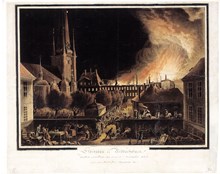 Eldsvådan på Riddarholmen (Kammarrättens hus) 1802