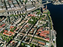Flygfoto över Kungsholmen