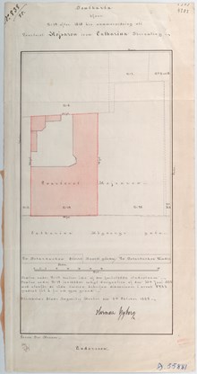 Underlag för bygglov år 1885, fastigheten Kejsaren 19