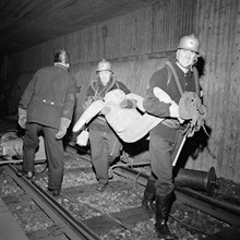 Brandskyddsövning i tunnel vid Blackeberg
