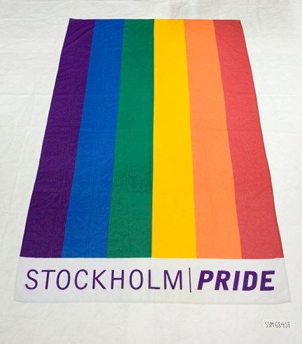 Regnbågsflagga från Stockholm Pride