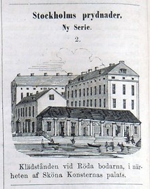 Stockholms prydnader II. Bildskämt i Söndags-Nisse – Illustreradt Veckoblad för Skämt, Humor och Satir, nr 37, den 9 september 1866