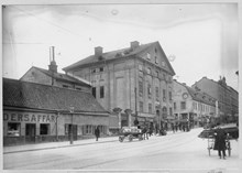 Götgatan den 20 april 1920 med Lillienhoffska huset