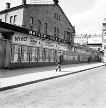 Automater för mat vid Skanstull 1964