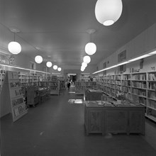 Stockholms Stadsbibliotek. Rum 204, barnavdelningen mot väster