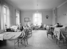 Sabbatsbergs sjuk- och ålderdomshem. Sjuksal i Adolf Fredrikshuset