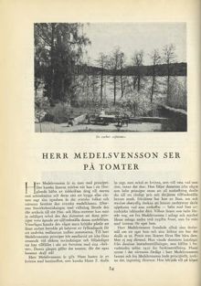 Herr Medelsvensson ser på tomter 1935