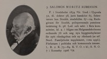 Salomon Moritz Rubenson. Stadsfullmäktiges sekreterare 1867-1904