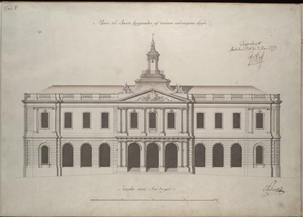 Börshusets fasad 1773