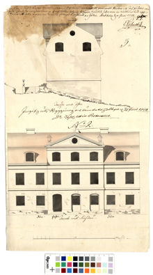 Handelsman Adolph Ludwig Lewin ansöker om bygglov på Riddarholmen