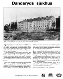 Danderyds sjukhus - kort beskrivning av områdets historia